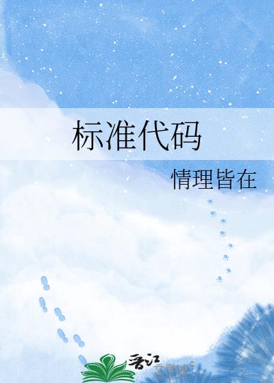 标准代码小说封面图