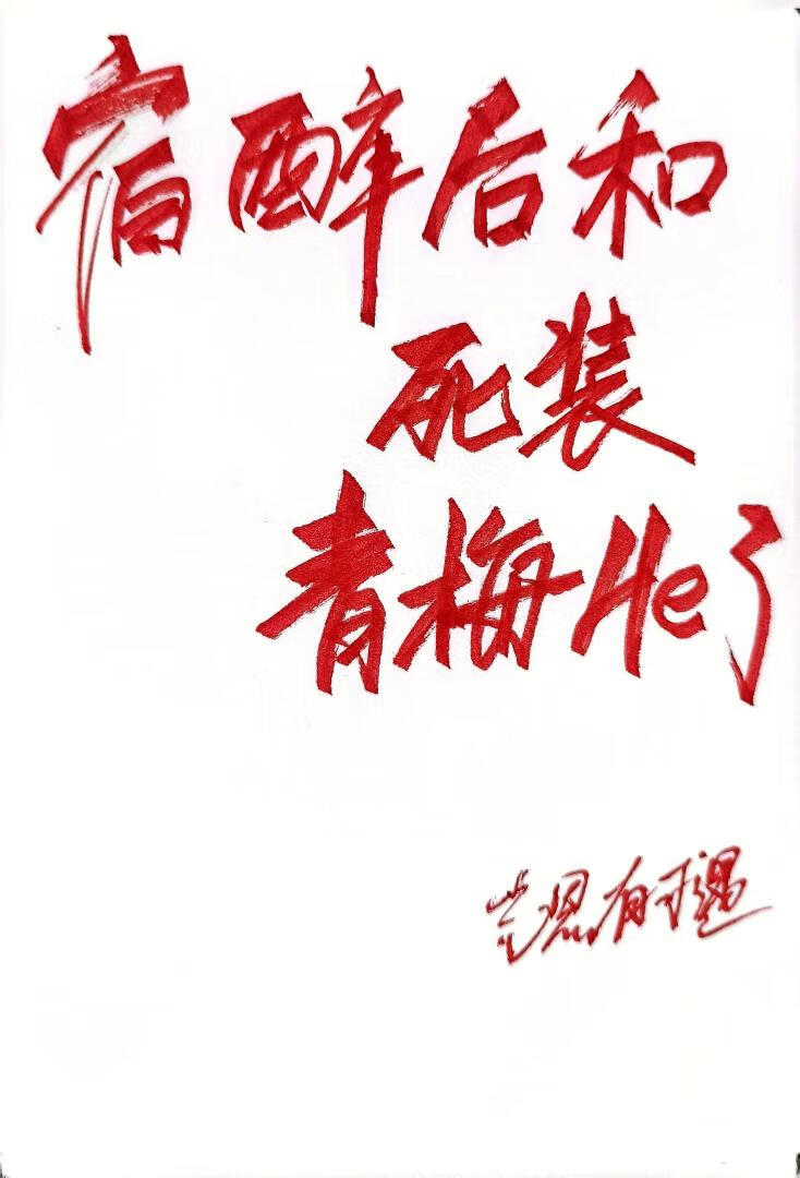 宿醉后和死装青梅he了小说封面图