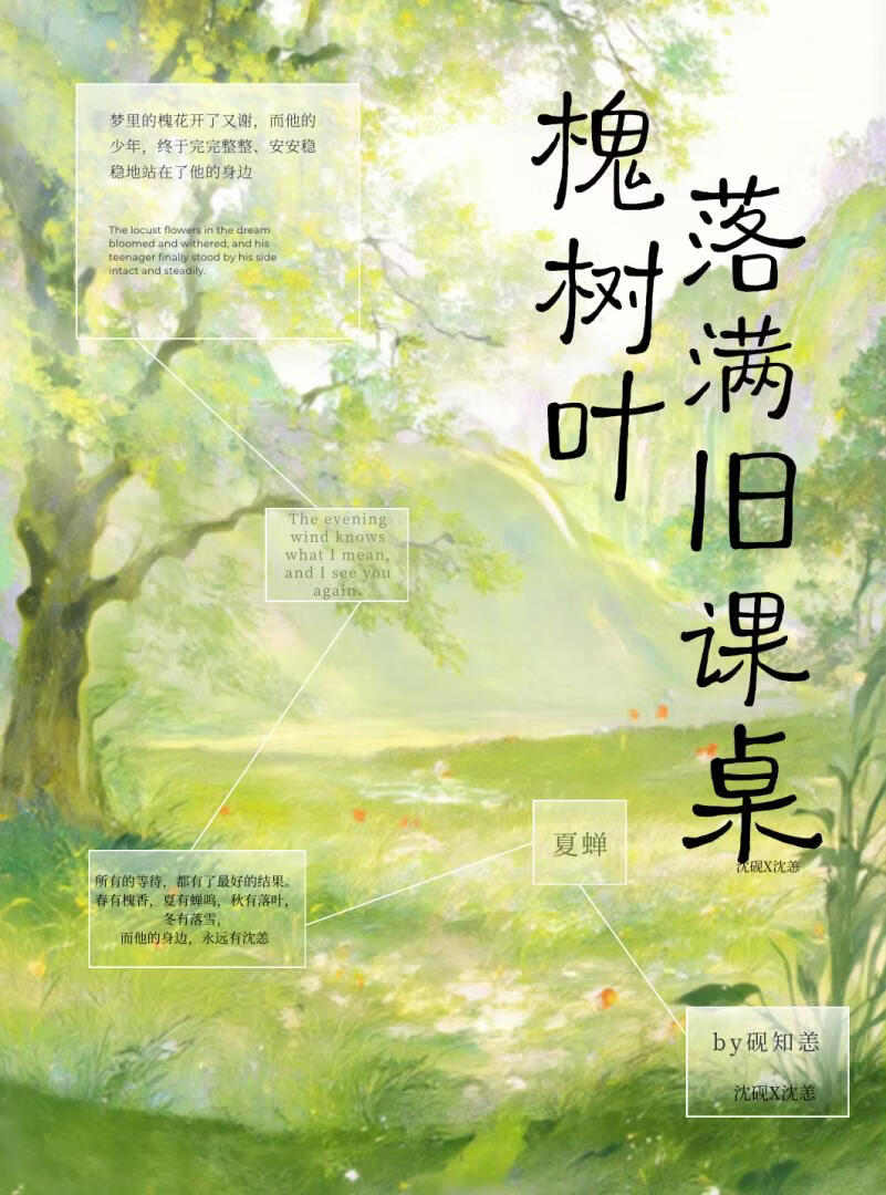 槐树叶落满旧课桌小说封面图